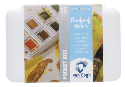 VAN GOGH ACUARELA 12 PASTILLAS COLORES NATURALEZA3