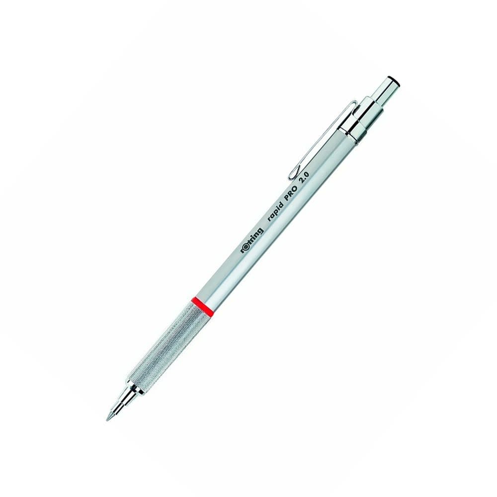 PORTAMINAS 2MM RAPID PRO PLATA ROTRING1