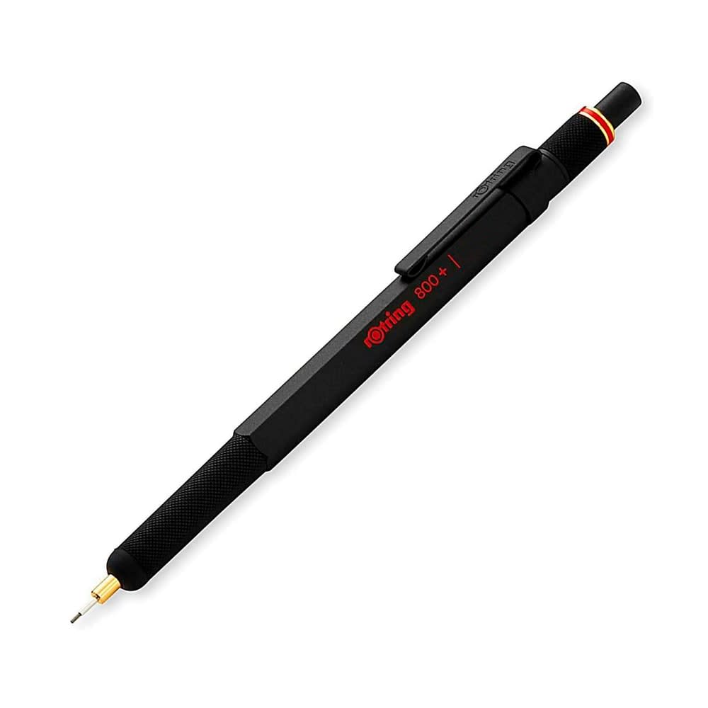 PORTAMINAS 0.5 MM 800+ METÁLICO NEGRO ROTRING1