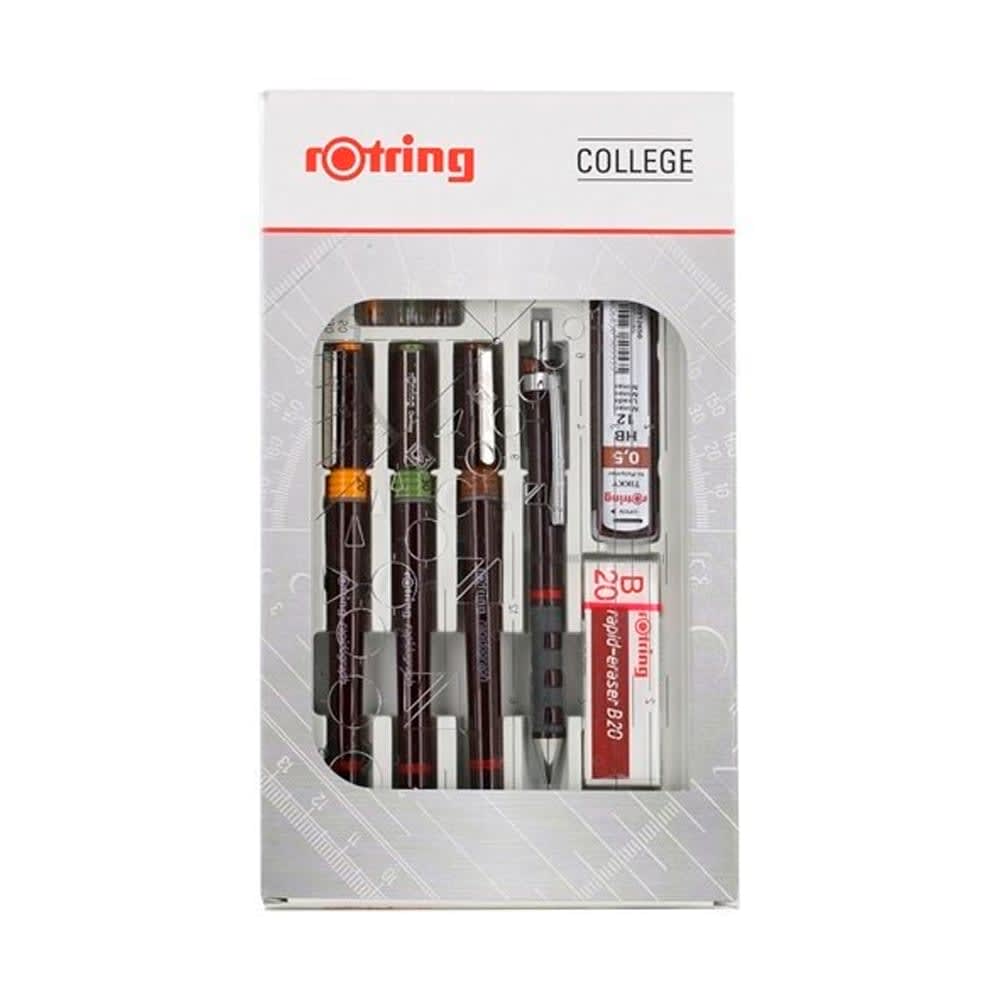 TIRALINEA RECARGABLE RAPIDOGRAPH ROTRING COLLEGE SET 0.25/0.35/0.5/0.7 MM1