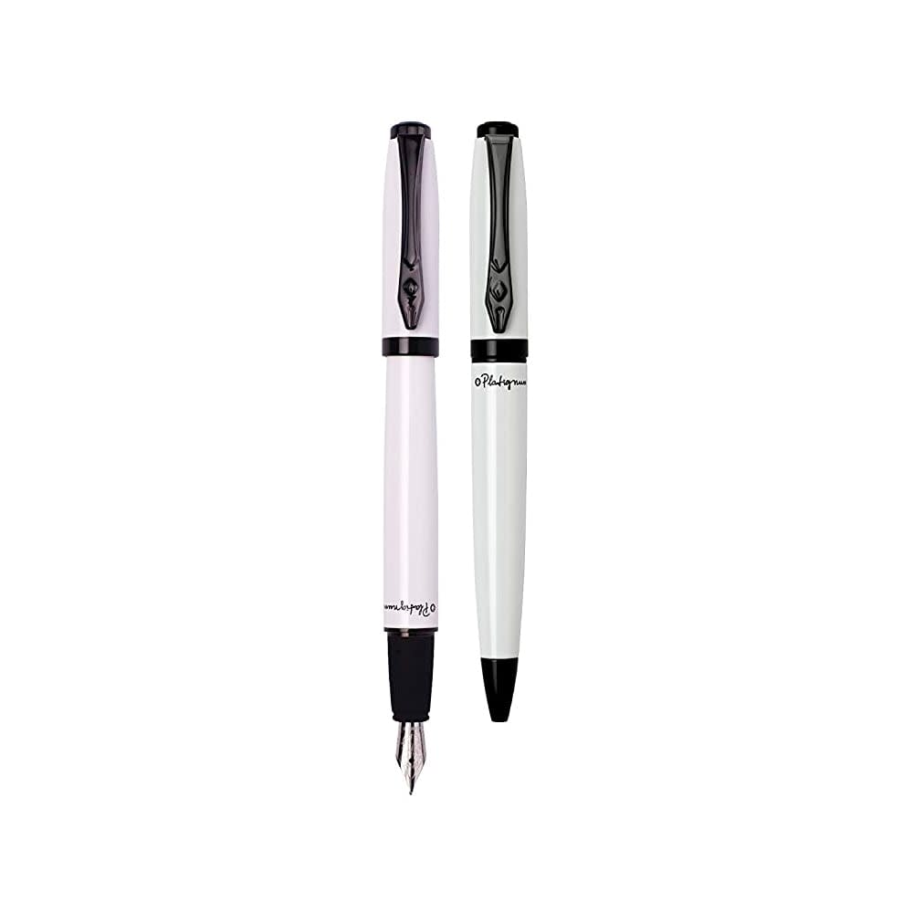 SET DE PLUMA Y BOLÍGRAFO STANDARDGRAPH PLATIGNUM BLANCO1