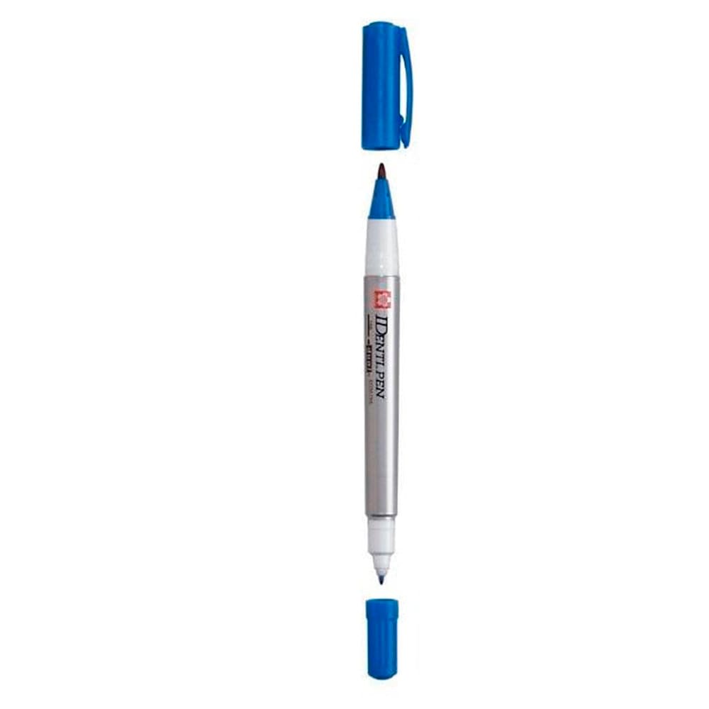 MARCADOR PERMANENTE DOBLE PUNTA IDENTIPEN AZUL SAKURA1