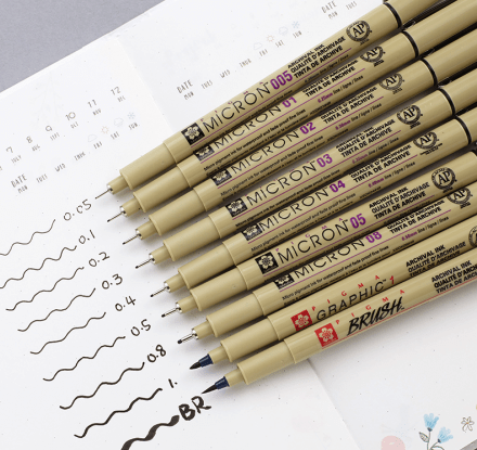 MARCADOR PIGMA GRAPHIC 3MM NEGRO SAKURA1