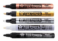SAKURA MARCADOR PERMANENTE PEN TOUCH MEDIANO 2.0 MM COBRE2