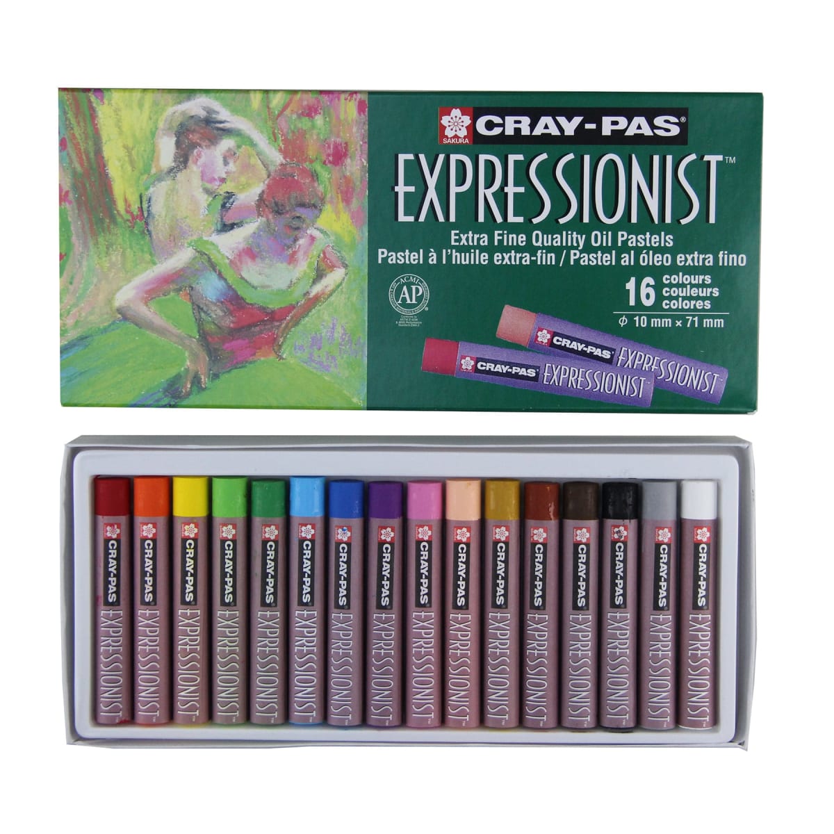 PASTEL SAKURA GRASO CRAY-PAS EXPRESSIONIST SET 16 COLORES1