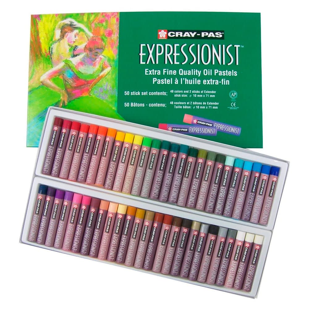 PASTEL SAKURA GRASO CRAY-PAS EXPRESSIONIST SET 48 COLORES. 50 BARRAS TOTAL1