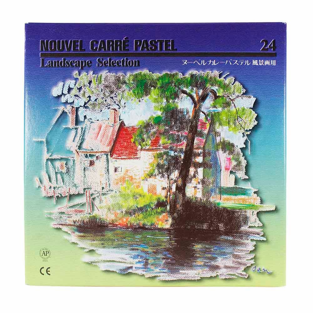 PASTEL SECO NOUVEL CARRE SET 24 BARRAS DE COLORES PAISAJE1