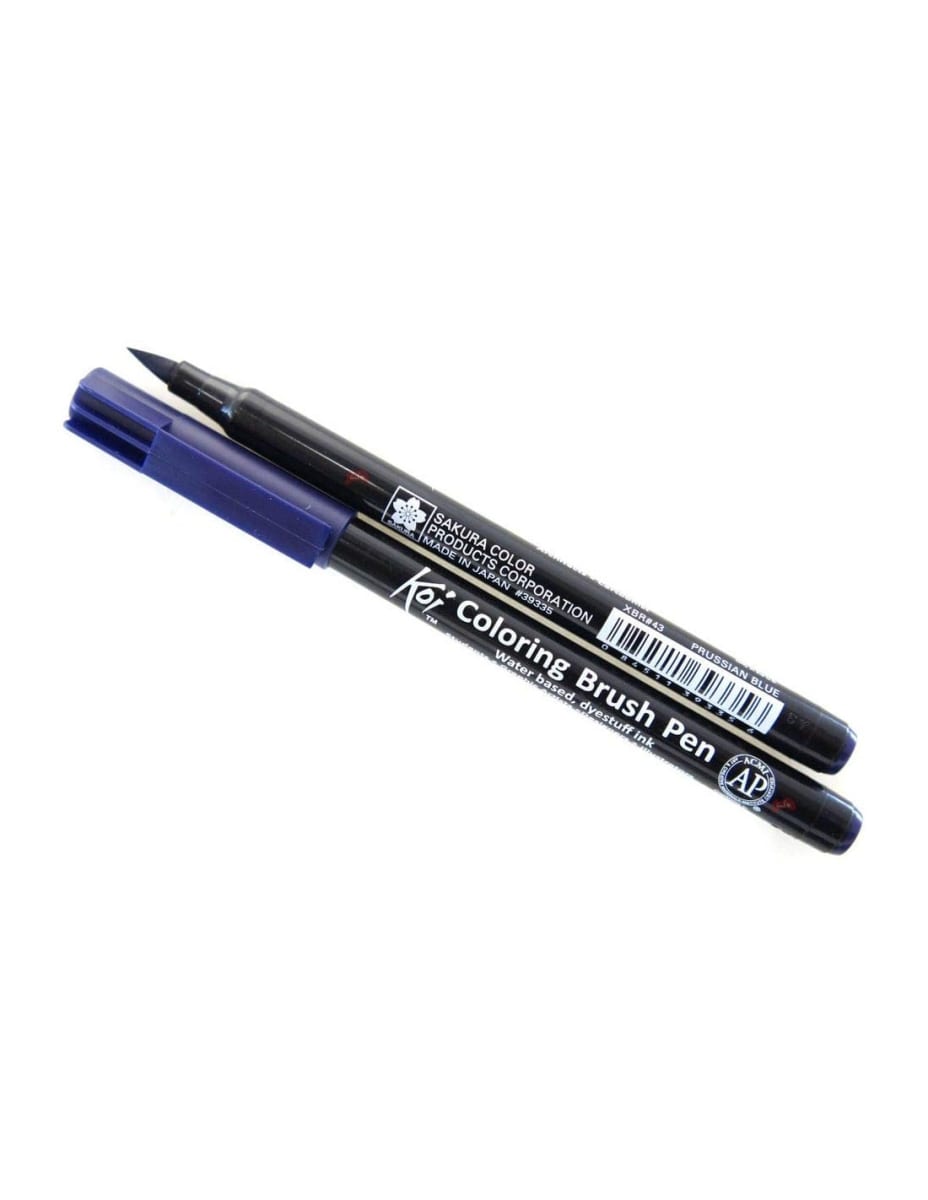MARCADOR ACUARELABLE SAKURA KOI COLORING BRUSH AZUL DE PRUSIA1