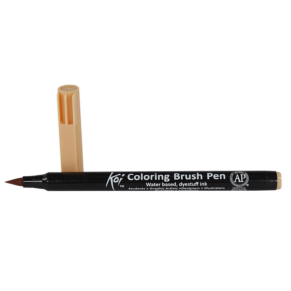 MARCADOR ACUARELABLE SAKURA KOI COLORING BRUSH CAFÉ AMADERADO1