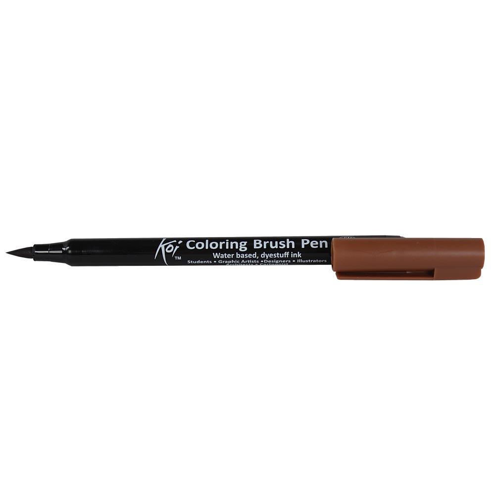 MARCADOR ACUARELABLE SAKURA KOI COLORING BRUSH CAFÉ OSCURO1