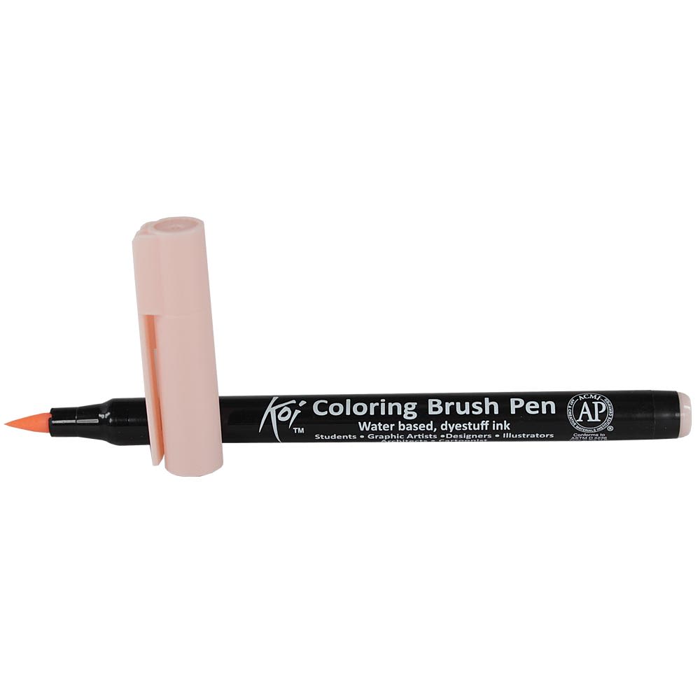 MARCADOR ACUARELABLE SAKURA KOI COLORING BRUSH NARANJA PALIDO1