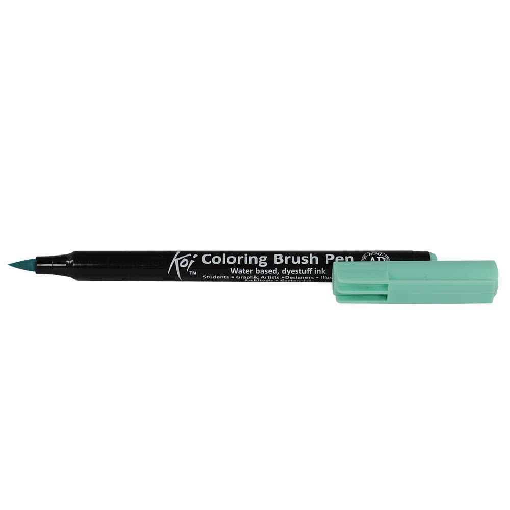 MARCADOR ACUARELABLE SAKURA KOI COLORING BRUSH VERDE HIELO1