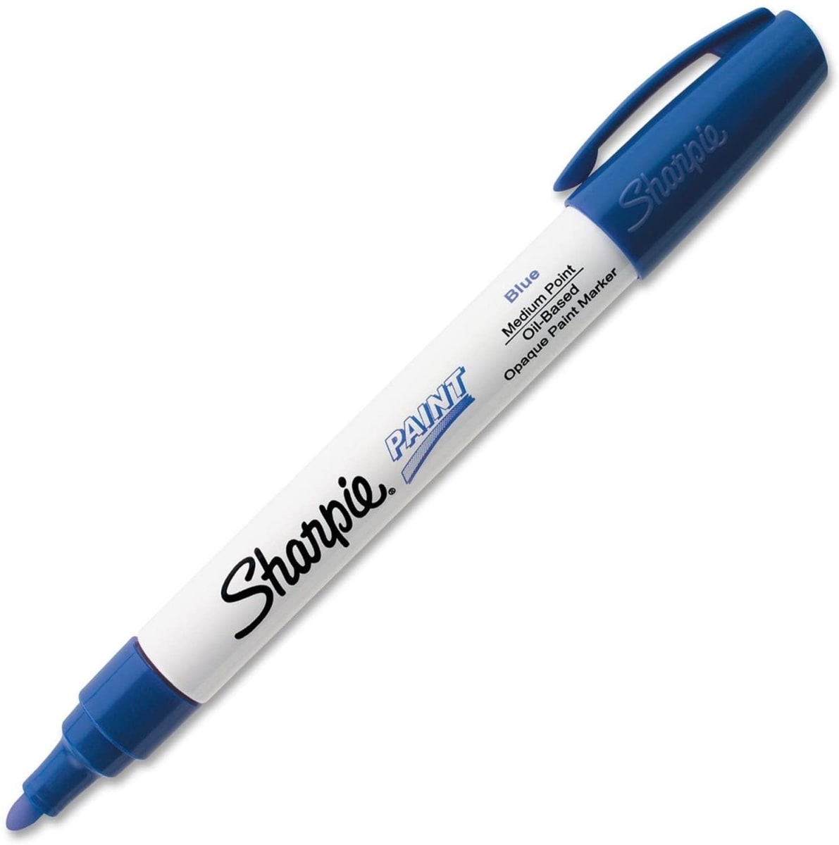 MARCADOR PAINT BASE DE ÓLEO PUNTA MEDIA AZUL SHARPIE1