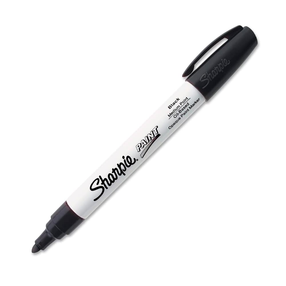 MARCADOR PAINT BASE DE ÓLEO PUNTA MEDIA NEGRO SHARPIE1