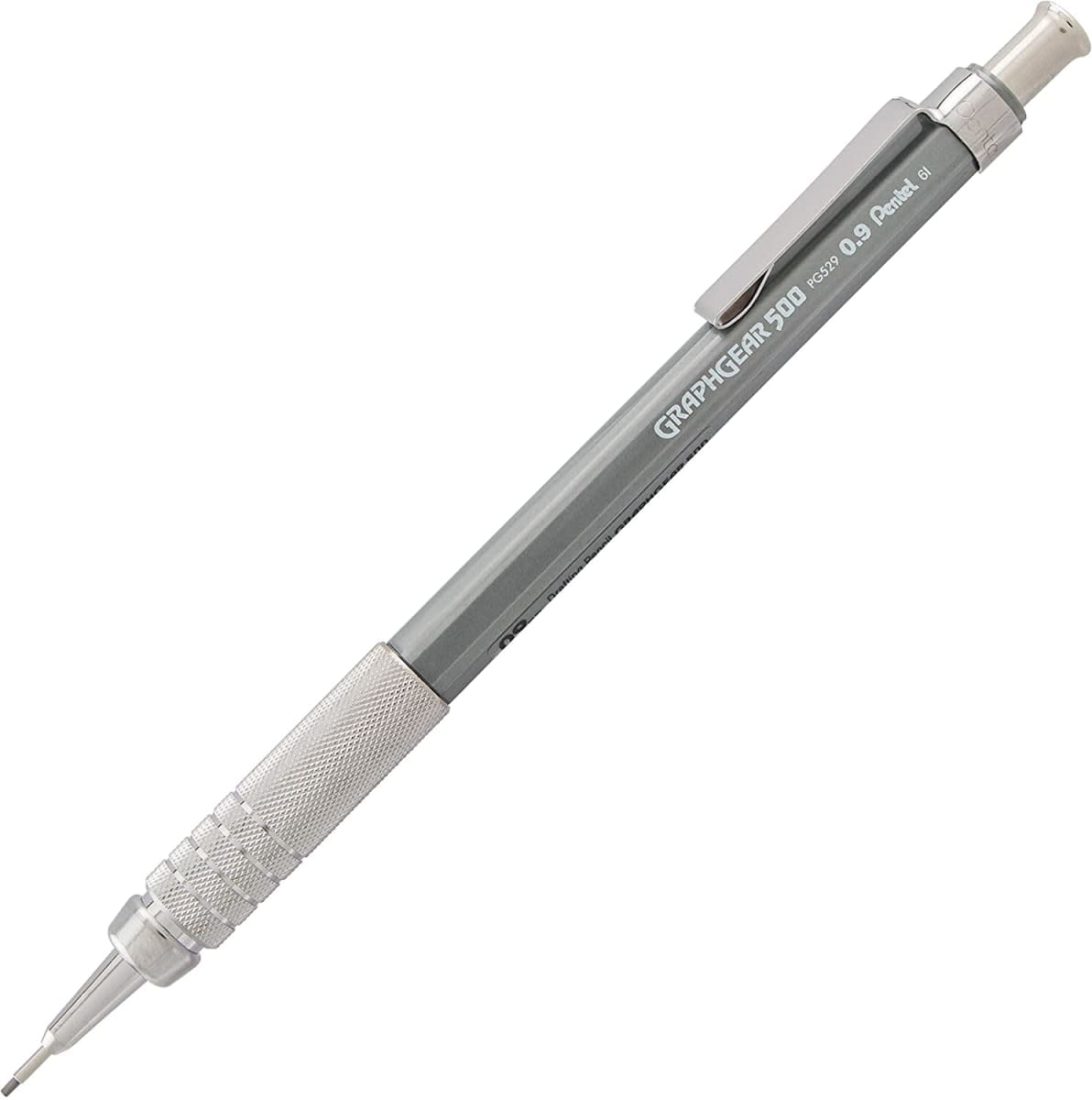 PORTAMINAS 0.9MM GRAPHGEAR 500 GRIS PENTEL1