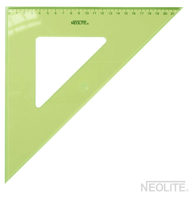 ESCUADRA BISELADA 45° 30CM NEOLITE1