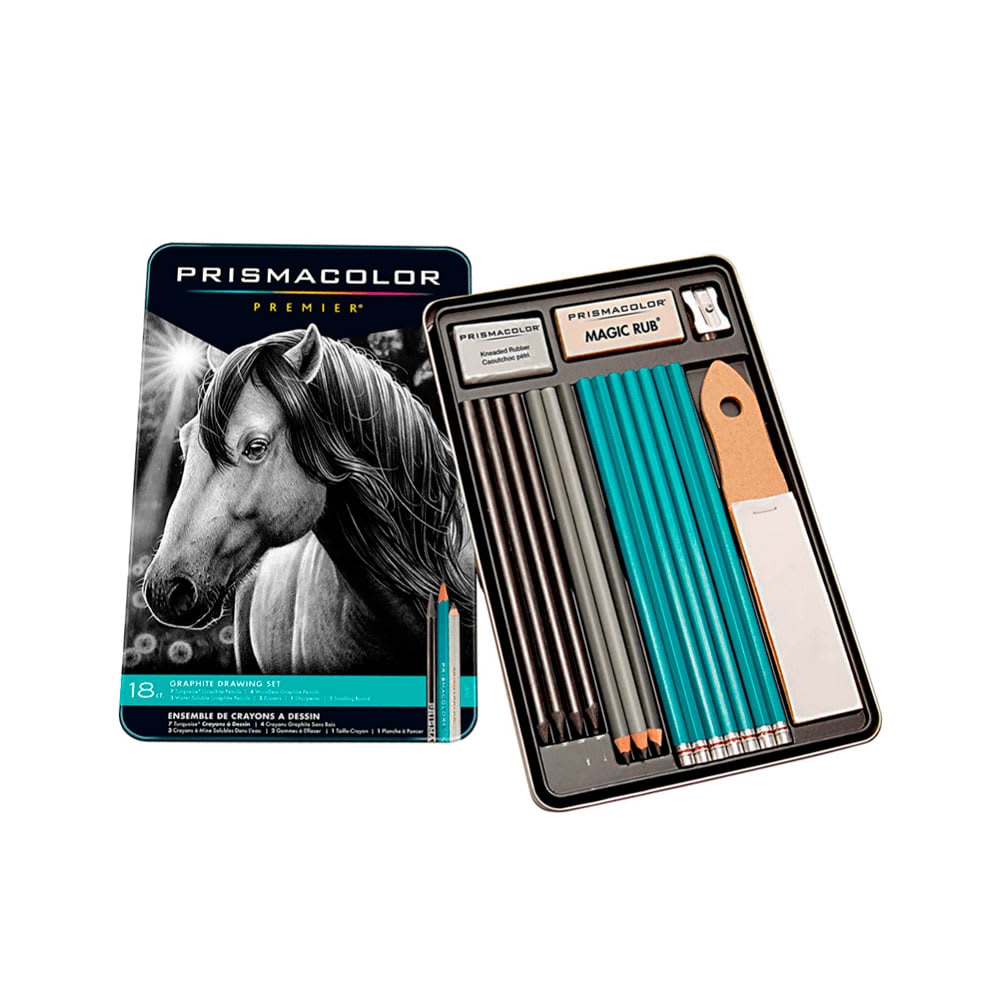 LAPIZ PRISMACOLOR GRAPHITE DRAWING SET DE 18 PIEZAS1