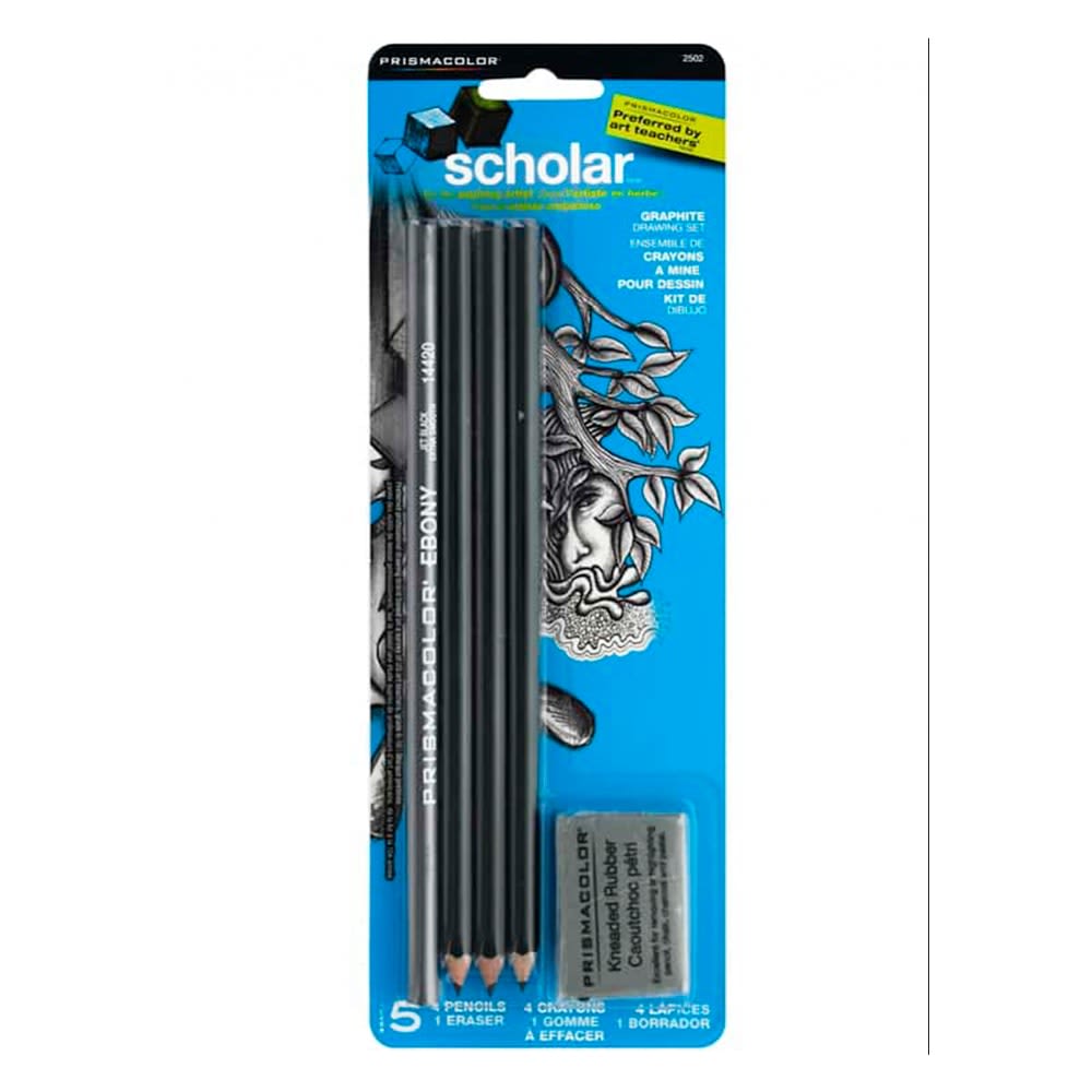 PRISMACOLOR SCHOLAR SET GRAPHITE + GOMA1