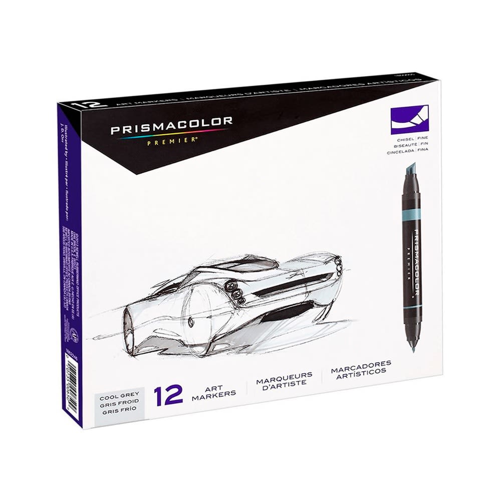 SET ROTULADORES DOBLE PUNTA PREMIER COOL GREY (12UN) PRISMACOLOR1