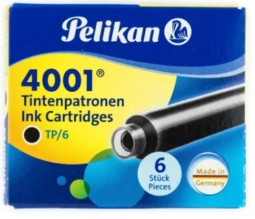 CARTUCHOS DE TINTA 4001 NEGRO (6UN) PELIKAN1