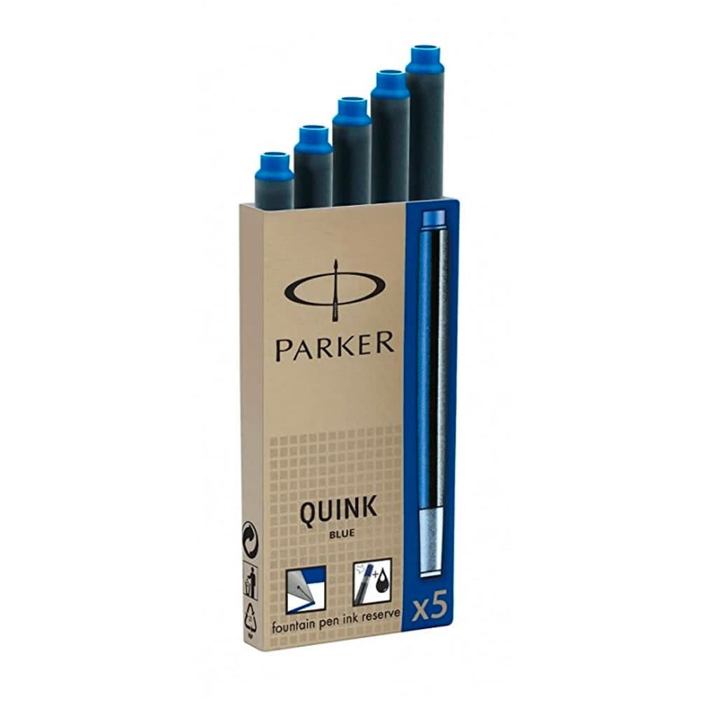 CARTUCHOS DE TINTA QUINK AZUL (5UN) PARKER1