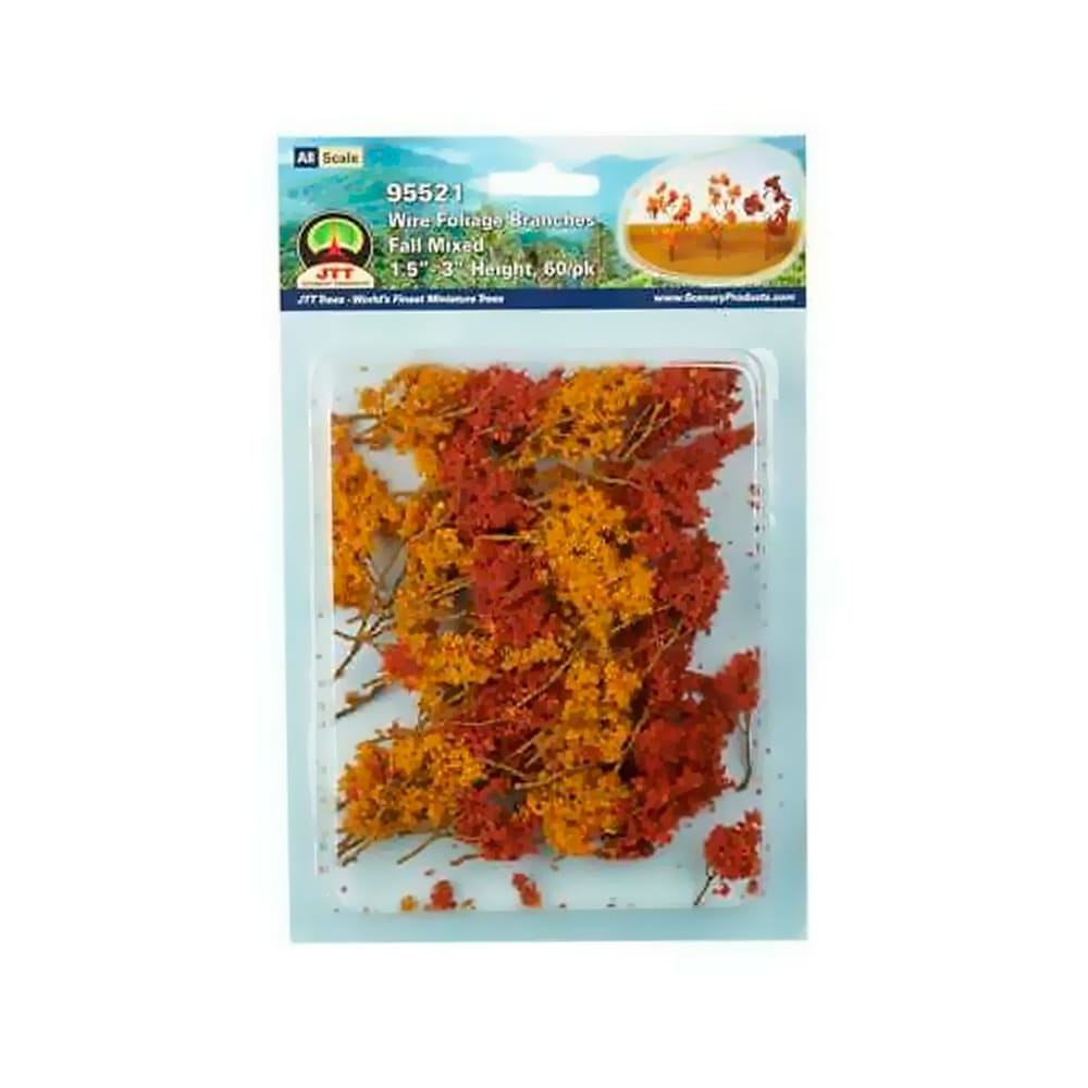 PACK DE ÁRBOLES A ESCALA FOLLAJE OTOÑO 3.8CM - 7.6CM N°95521 (60UN) JTT1