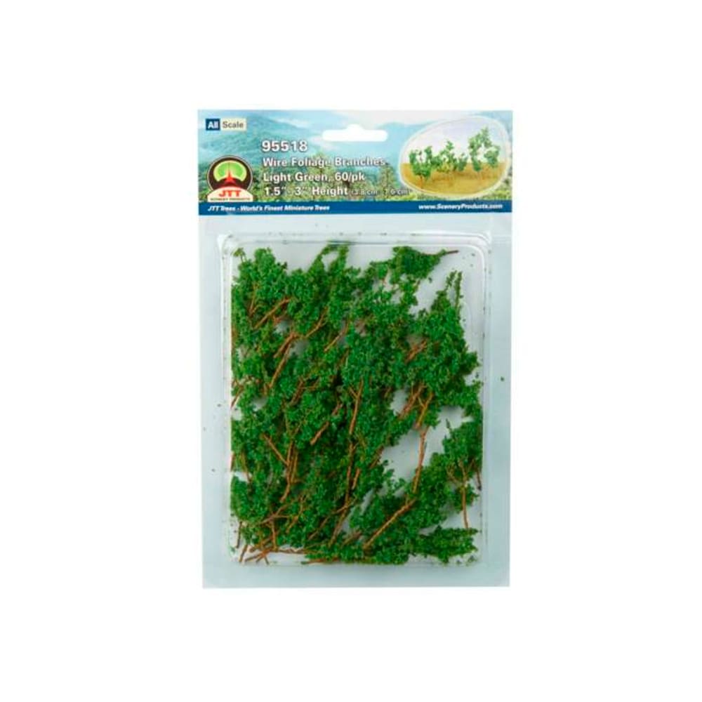 PACK DE ÁRBOLES A ESCALA FOLLAJE VERDE 3.8CM - 7.6CM N°95518 (60UN) JTT1