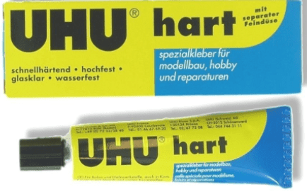 PEGAMENTO TRANSPARENTE PARA MODELISMO HART 35ML UHU1