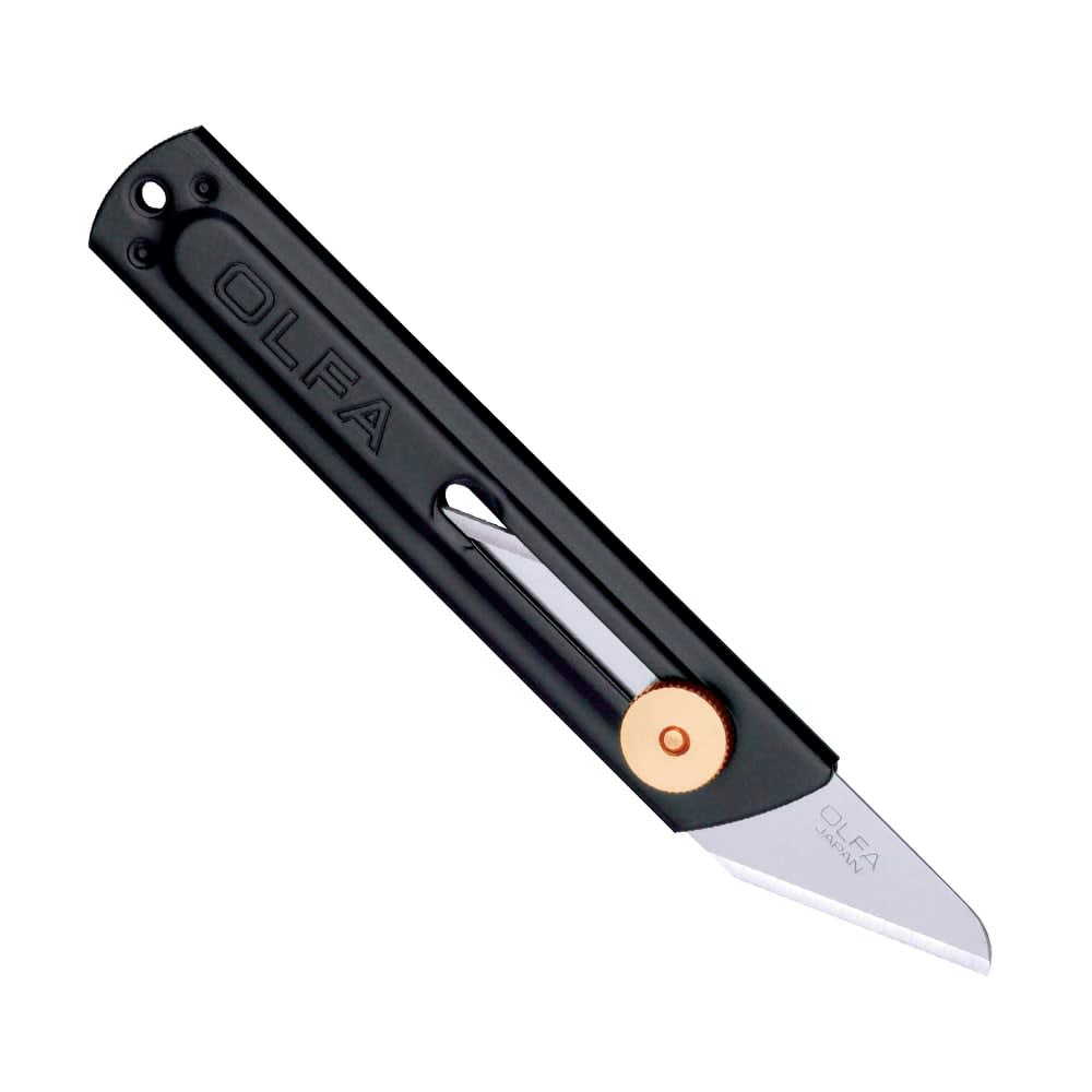 CUCHILLO 18MM CK-1 ACERO INOXIDABLE C/ SEGURO MANUAL OLFA1