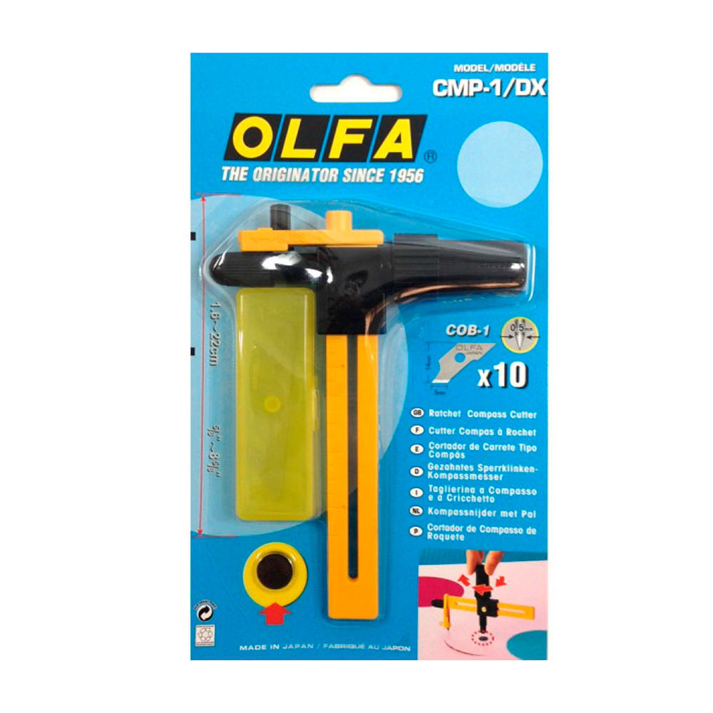 COMPÁS DE CORTE CMP-1/DX + 10 REPUESTOS OLFA1