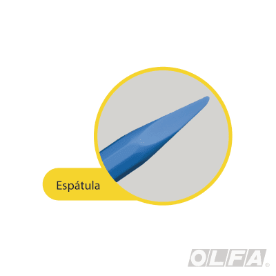 CUCHILLO BISTURÍ AK-5L TIPO LÁPIZ 30° CELESTE + 5 REPUESTOS OLFA2