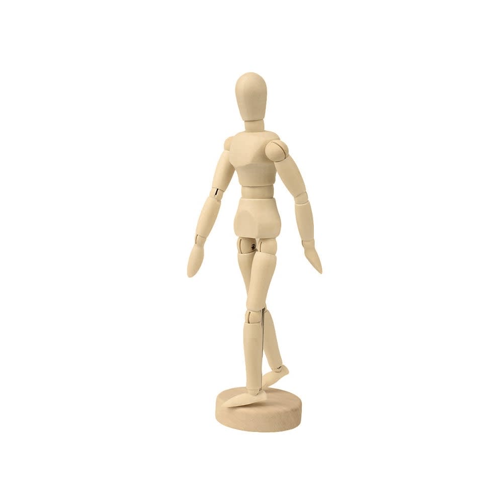 MANIQUÍ DE MADERA ARTICULADO 30CM MASCULINO JM1