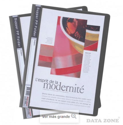 CARPETA PLASTICA CON ACOCLIP A4 NEGRO1