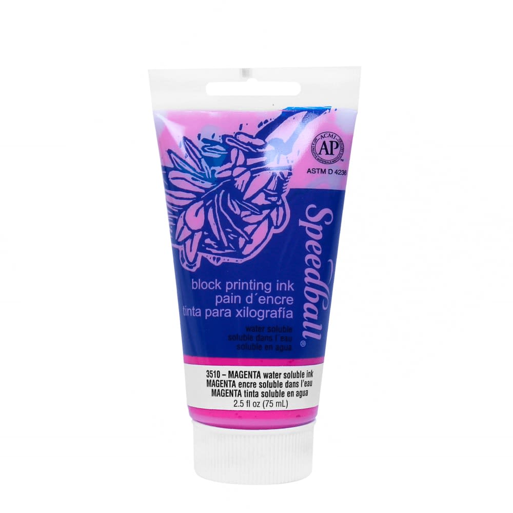 TINTA AL AGUA PARA XILOGRAFÍA 75ML MAGENTA SPEEDBALL1