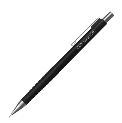 PORTAMINAS 0.5MM XS-125 NEGRO SAKURA1