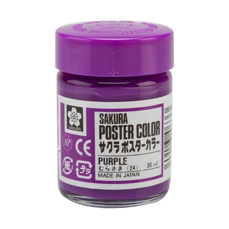 TEMPERA SAKURA PROFESIONAL POSTER COLOR 30 ML MORADO1