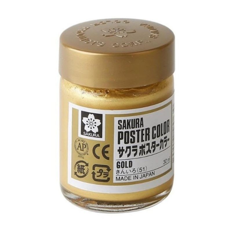 TEMPERA SAKURA PROFESIONAL POSTER COLOR 30 ML ORO1