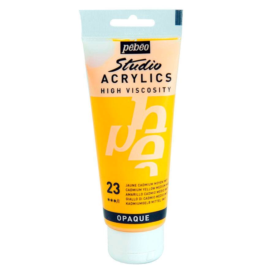 ACRÍLICO 100ML AMARILLO CADMIO MEDIO IMIT. (23) PEBEO1