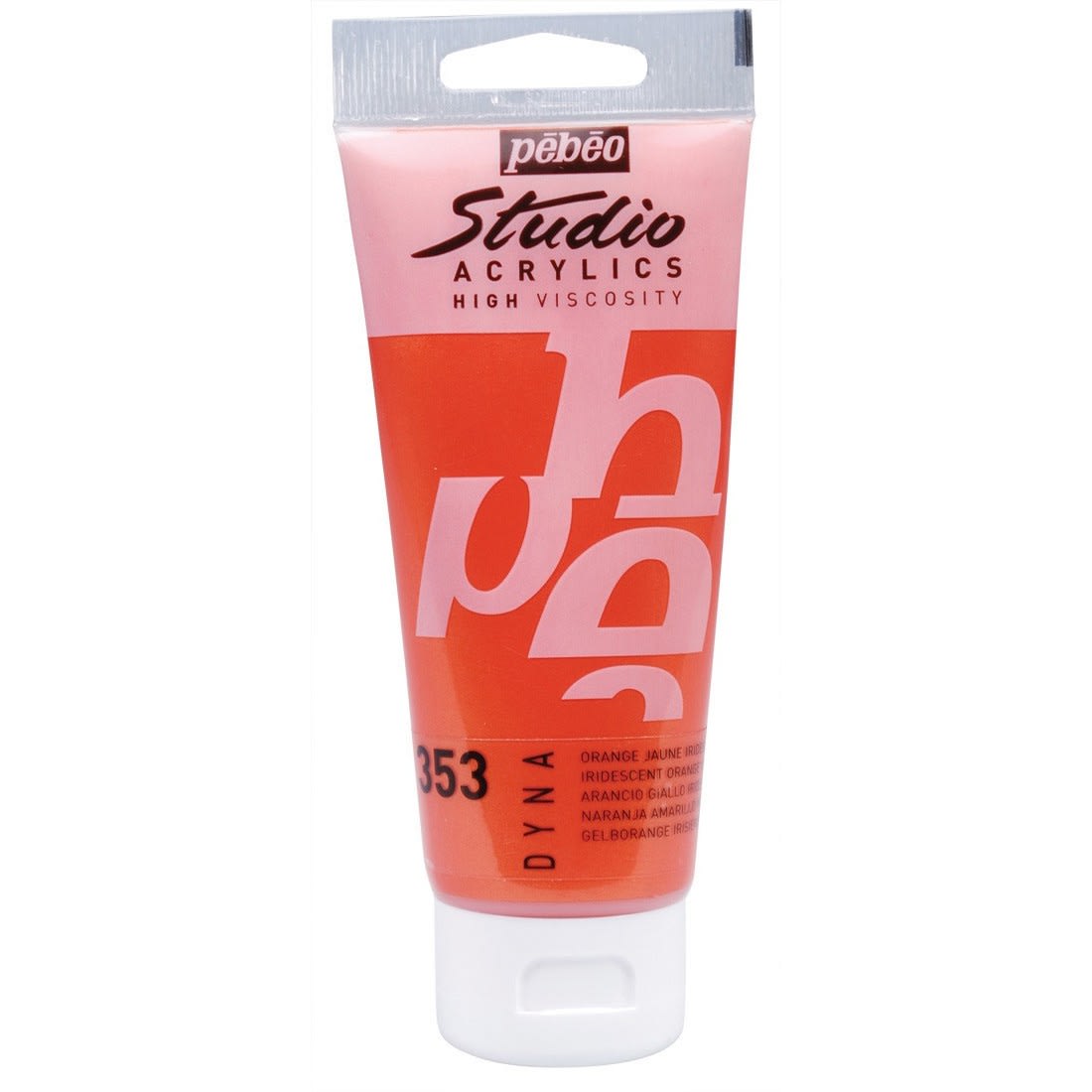 ACRÍLICO 100ML NARANJA AMARILLO IRIDISCENTE (353) PEBEO1