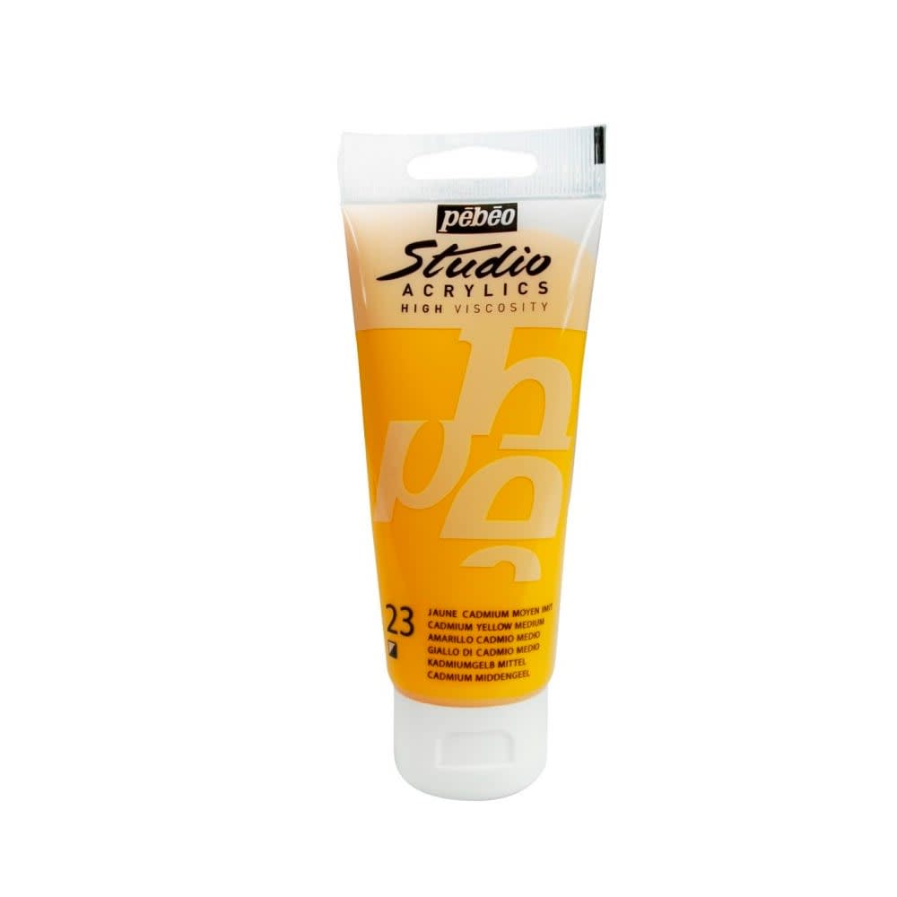 ACRÍLICO 100ML AMARILLO CADMIO LIMÓN IMIT. (22) PEBEO1
