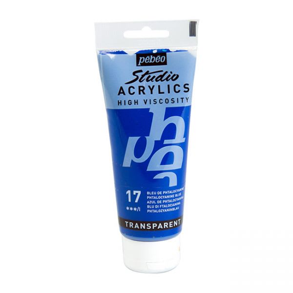 ACRÍLICO 100ML AZUL DE PHTALO (17) PEBEO1