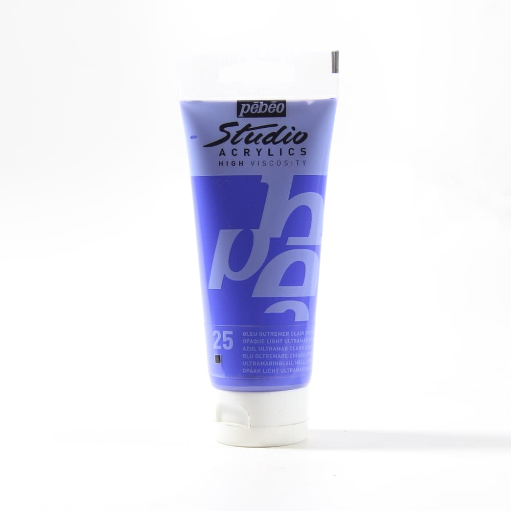 ACRÍLICO 100ML AZUL ULTRAMAR CLARO OPACO (25) PEBEO1