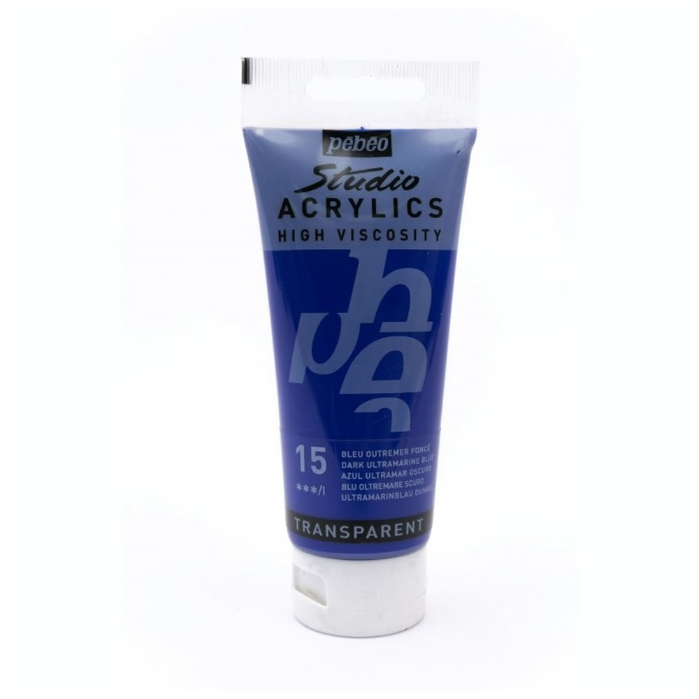 ACRÍLICO 100ML AZUL ULTRAMAR OSCURO (15) PEBEO1