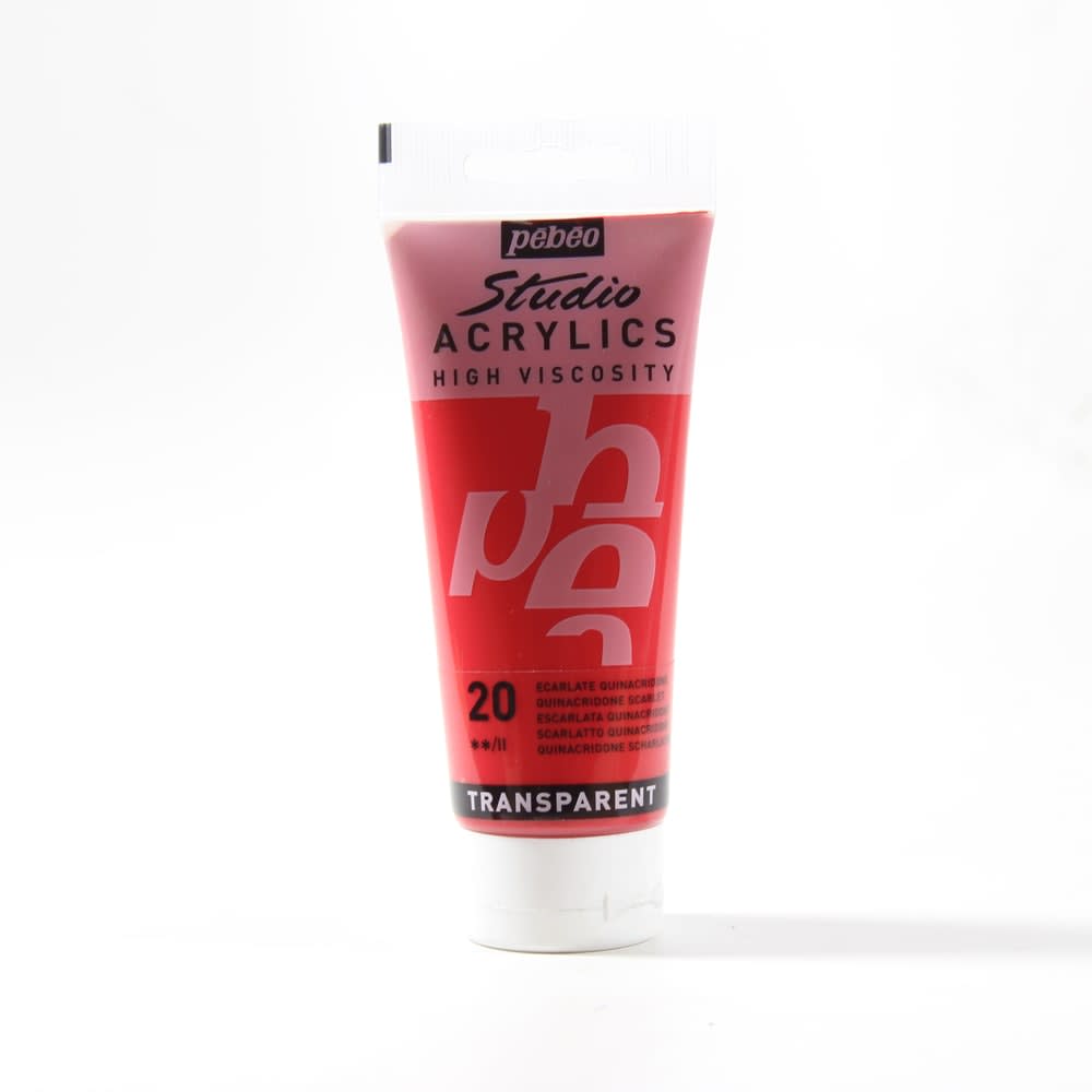 ACRÍLICO 100ML ESCARLATA QUINACRIDONA (20) PEBEO1