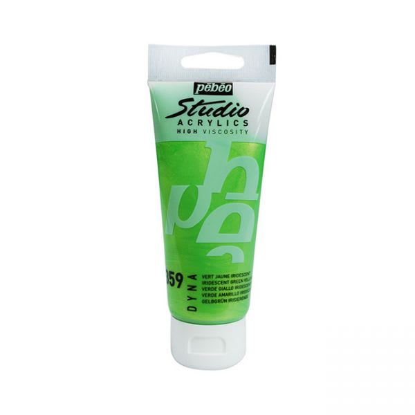 ACRÍLICO 100ML VERDE AMARILLO IRIDISCENTE (359) PEBEO1