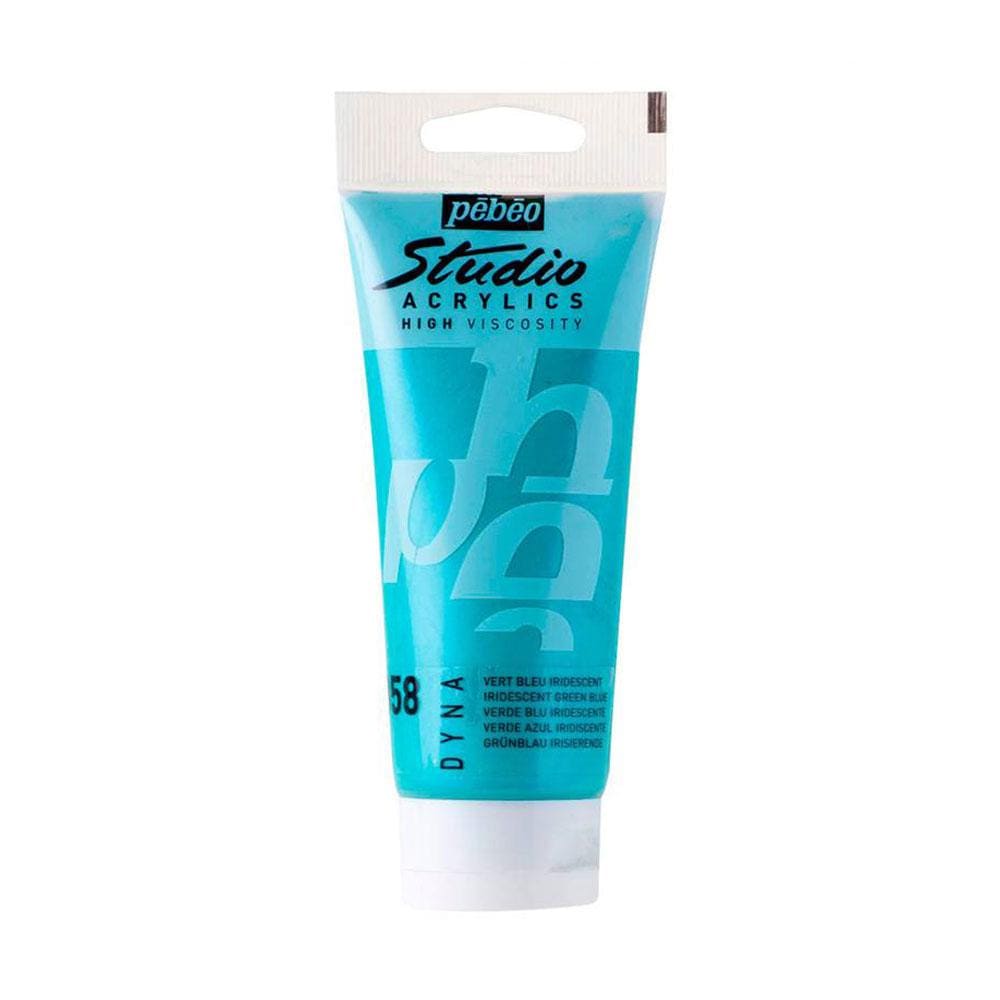 ACRÍLICO 100ML VERDE AZUL IRIDISCENTE (358) PEBEO1