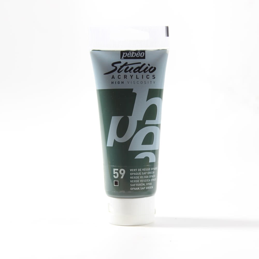 ACRÍLICO 100ML VERDE VEJIGA OPACO (59) PEBEO1