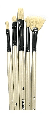 SET 5 PINCELES GRADUATE BRISTLE LH DALER ROWNEY1