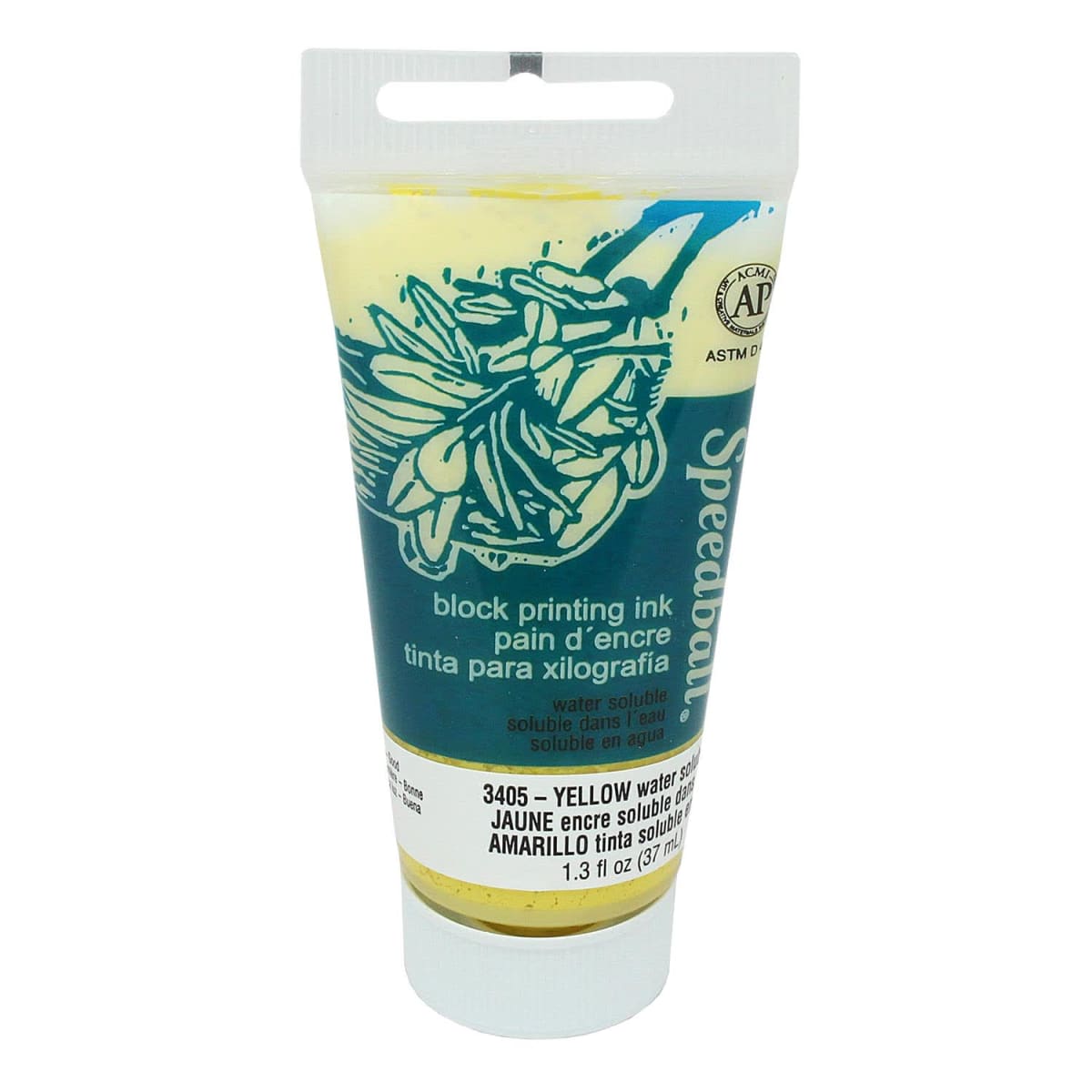 TINTA AL AGUA PARA XILOGRAFÍA 37ML AMARILLO SPEEDBALL1