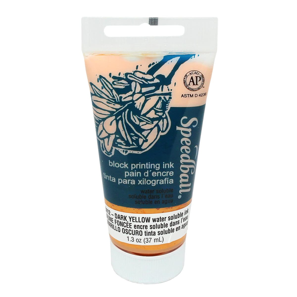 TINTA AL AGUA PARA XILOGRAFÍA 37ML AMARILLO OSCURO SPEEDBALL1